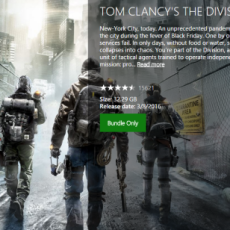 The Division Xbox One Size Revealed